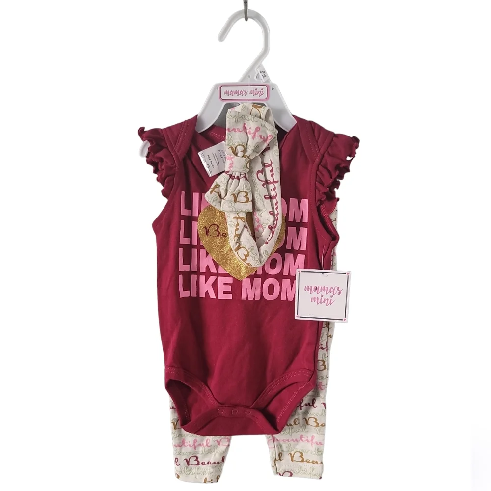 Babygirl 6/9 month 3pc set